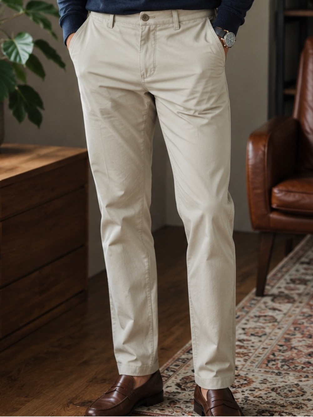 NWT Dockers Straight Chinos in Light Khaki